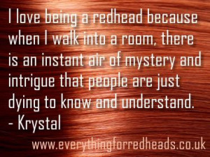 ... understand krystal what do you love about being a redhead # gingerlove