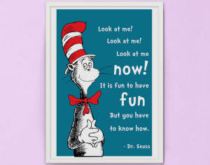 Cat in the hat quote - dr seuss - children book
