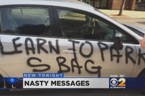 NY vandal uses graffiti to call out bad parking