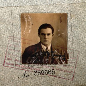 Ernest Hemingway as a young man in his passport photo. - Public domain
