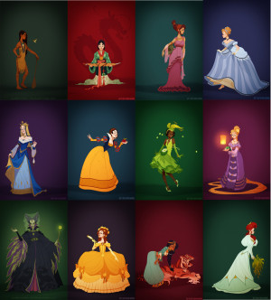 Les princesses Disney rhabillées à la mode de leur époque par ...