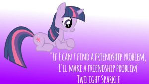Twilight Sparkle Quote Wallpaper by doooooooodler