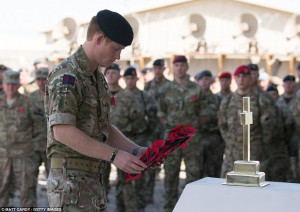 ... Airfield in Afghanistan today, where he led a service for the Queen