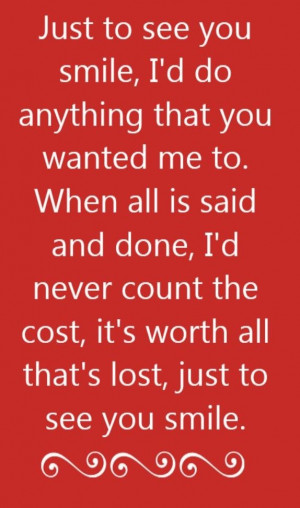 Tim McGraw - Just To See You Smile - song lyrics, song quotes, songs ...