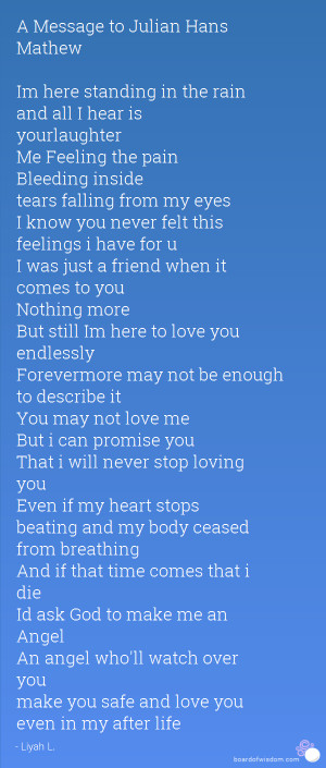 Posted by Anonymous in Love ID#:500962