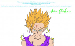 SSJ2 Gohan Colored! (With a quote!) by Dbzhero567