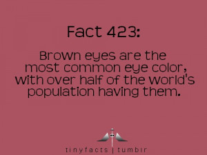 Brown eyes = confidence