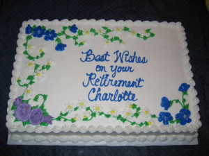 retirement cakes