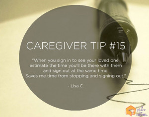 Caregiver Tip 15: Save Time by Chelsia Hart