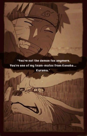 ... of no matter what naruto will change you, even if you are a demon fox