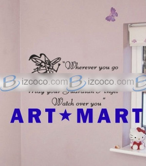 Guardian Angel Wall Sticker Quote, Monogram Wall Sticker No.045 Price ...