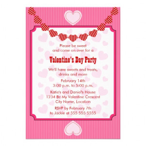 Valentine's Day Kid's Party Invitation from Zazzle.com