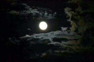 ... it the night of the super moon in New Mexico 2014. Can you see him