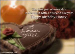 Wish your hubby on his birthday with this romantic ecard.