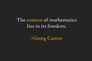 Cantor math quote