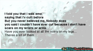 Emo Cuts Scars On Arm