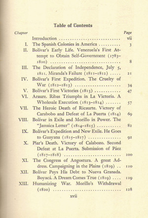 Simon Bolivar Quotes In English [contents, 1 of 2] from simon