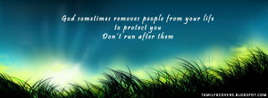 ... removes people from your life to protect- Life Quotes FB Cover