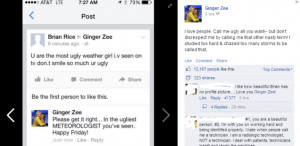 ... Being Called An “Ugly Weather Girl” Put This Critic in His Place