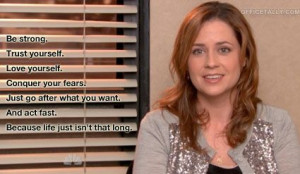 ... going to miss The Office so much. Wise words from Pam Beesly-Halpert