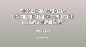 ... And Grandchildren Get Along Well Is That They Have A Common Enemy