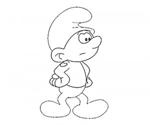 Hefty Smurf Coloring Page