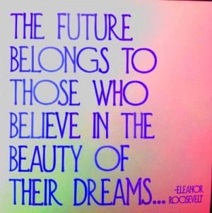 Eleanor roosevelt, quotes, sayings, future, believe, dreams, best