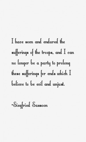 Siegfried Sassoon Quotes & Sayings