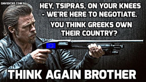 ... provocation from Tsipras in which he said, according to Reuters, that