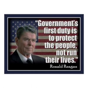 President Ronald Reagan Quote Poster