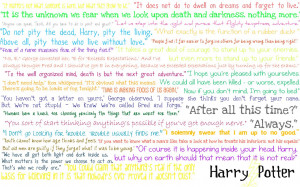 made this wallpaper with all my favorite harry potter quotes anyone ...