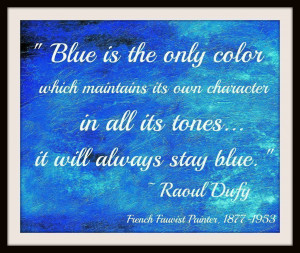 Blue quote, Raoul Dufy