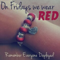... deployed little military support reminders more wear red red friday 1