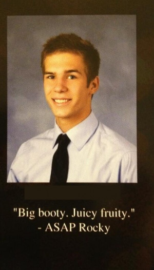 Managed to get the senior quote I wanted in the yearbook