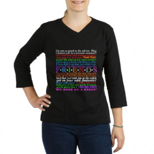 ... Gifts > Chandler Tops > Friends TV Quotes 3/4 Sleeve T-shirt (Dark
