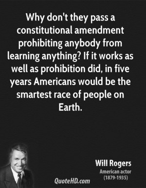 Why don't they pass a constitutional amendment prohibiting anybody ...