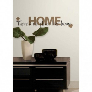 No Place Like Home Quote Wall Decals