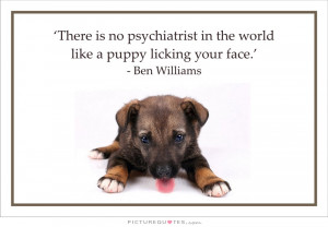 ... Quotes Psychiatrist Quotes Bern Williams Quotes Puppy Quotes Licking