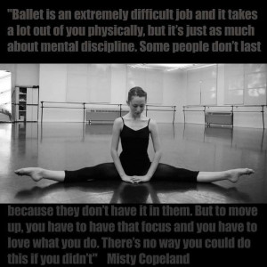 Wonderful quote about ballet!