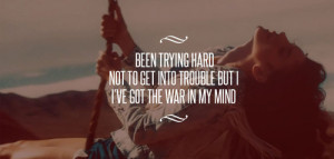 ... tags for this image include: lana del rey, ride, crazy, free and war