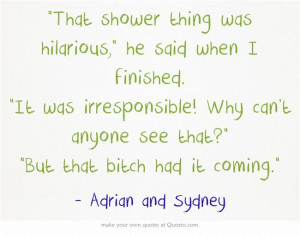 Bloodlines Quotes | Adrian ad Sydney