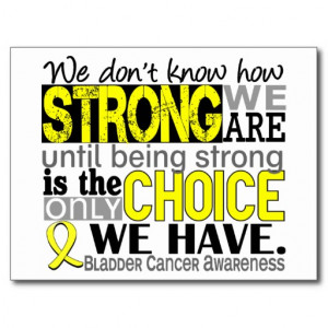 Bladder Cancer How Strong We Are Post Cards