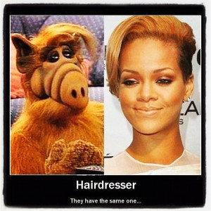 hair #funny #facebook #twitter #hairdresser #Rihanna #Alf ...