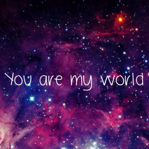 galaxy, love, quote, world