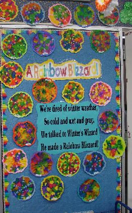 Rainbow Blizzard bulletin board
