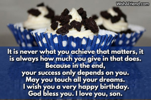 Son Birthday Wishes Quotes