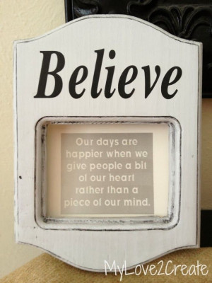 MyLove2Create, Changeable Quote Frame