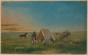 Paul Kane Camping on the Prairie