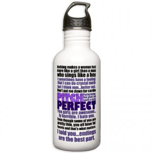 Pitch Perfect Quotes Stainless Water Bottle 1.0L