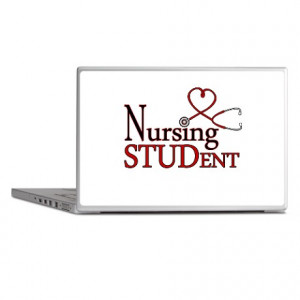 ... Laptop Covers > Nursing Student Cute Heart Stethoscope Laptop Skin